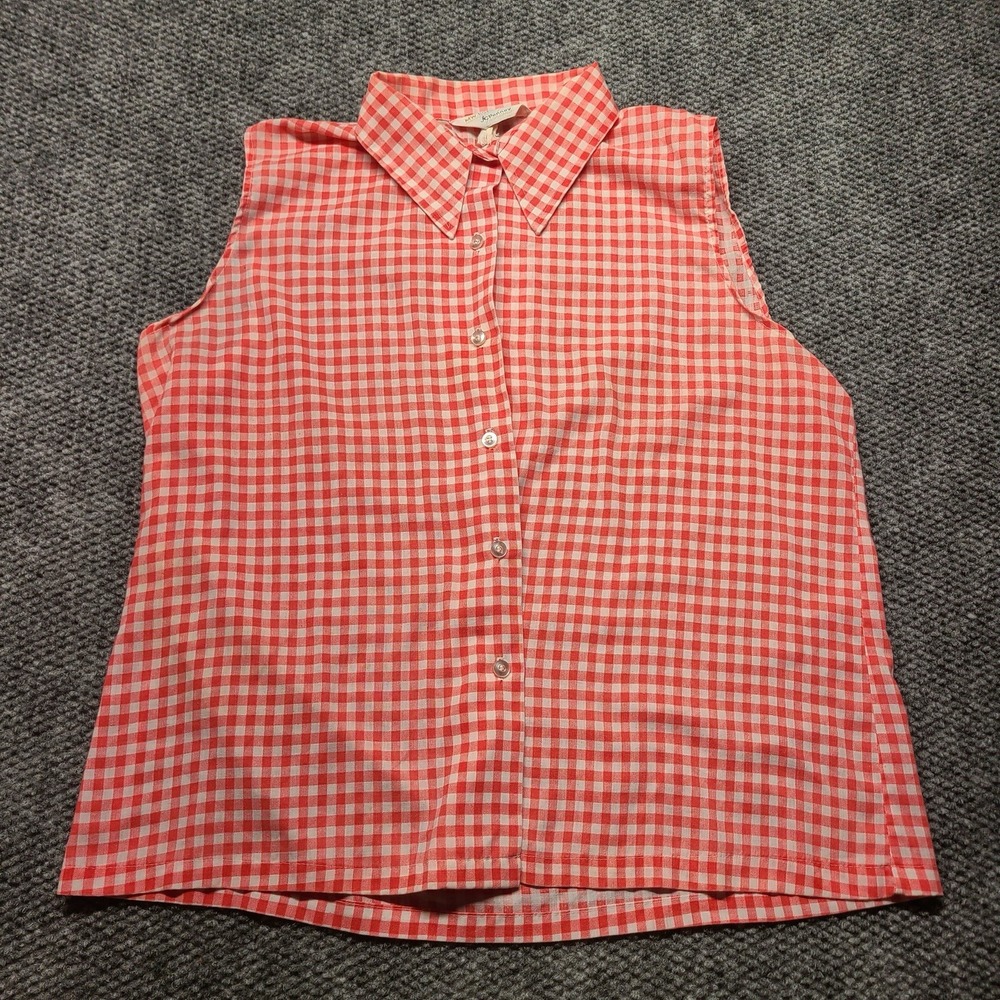 VTG 70's 80's 90's Women's Tank Top Tunic Checkered Retro JC PENNY Grandmacore